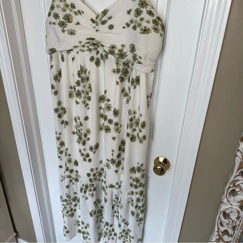 Abercrombie & Fitch Floral Maxi Side Slit Dress